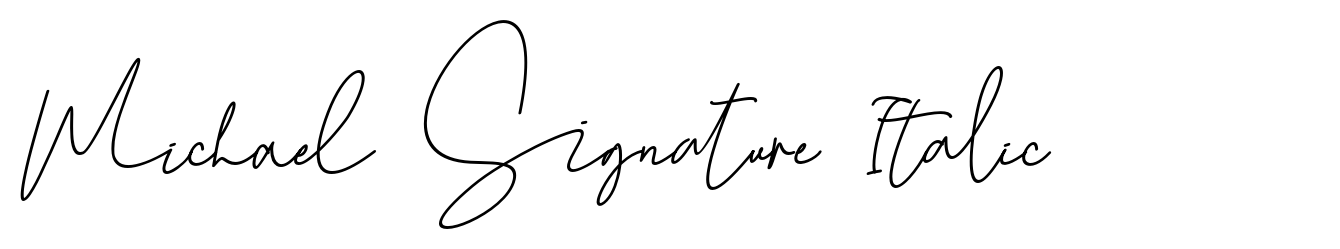 Michael Signature Italic